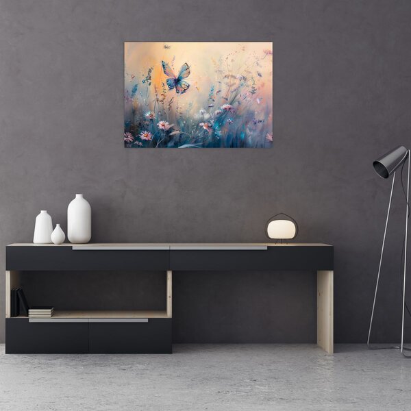 Kép - Rét pillangóval II (70x50 cm)