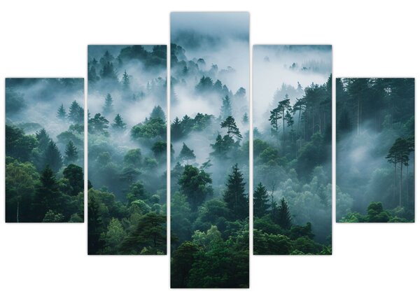 Kép - Erdő ködben (150x105 cm)