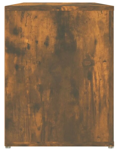 Füstös tölgy színű szerelt fa cipőtartó 100x35x45 cm