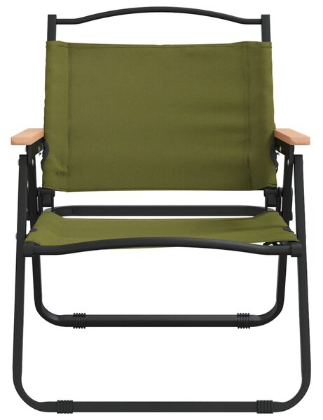 2 db zöld oxford szövet camping szék 54 x 43 x 59 cm