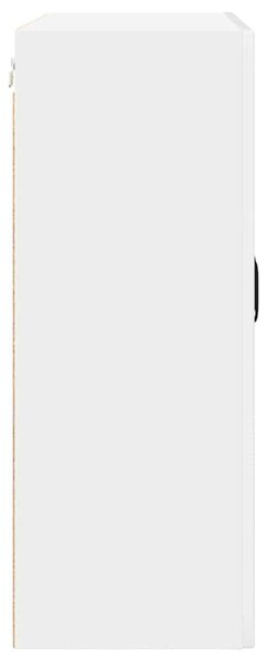 Fali üveges szekrény PORTO Magas Fényű Fehér 80 x 31 x 80 cm