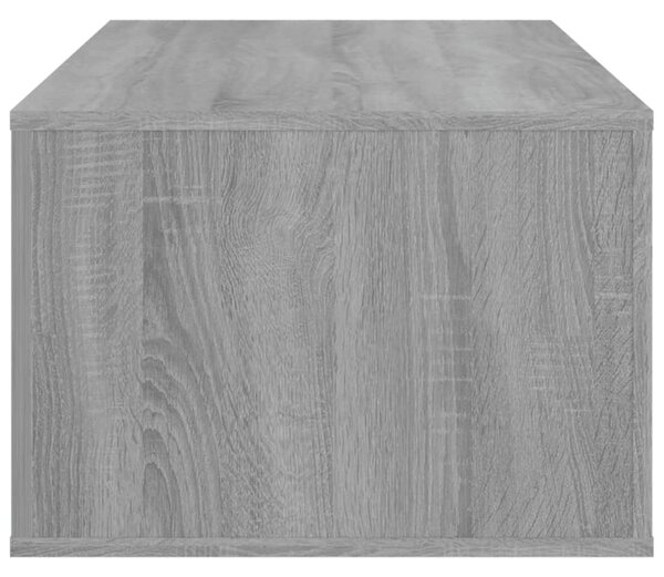 Szürke sonoma szerelt fa dohányzóasztal 100x50,5x35 cm