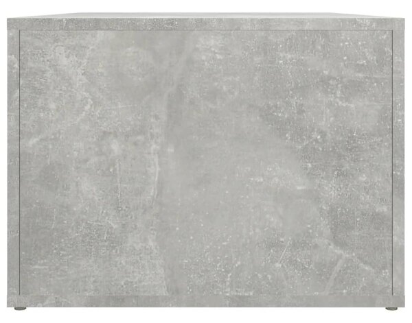 Betonszürke szerelt fa dohányzóasztal 80 x 50 x 36 cm