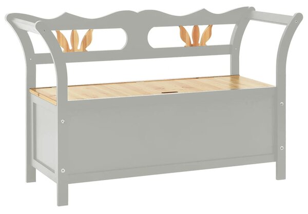 Szürke tömör fenyőfa pad 107 x 45 x 75,5 cm
