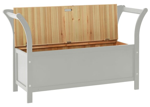 Szürke tömör fenyőfa pad 107 x 45 x 75,5 cm