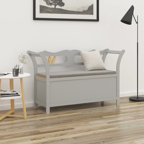 Szürke tömör fenyőfa pad 107 x 45 x 75,5 cm