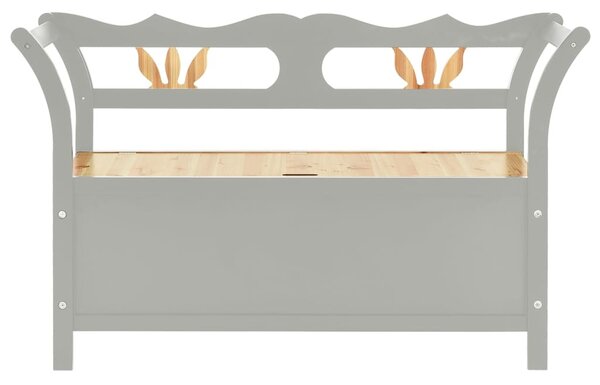 Szürke tömör fenyőfa pad 107 x 45 x 75,5 cm