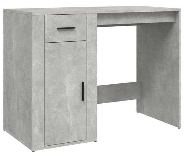 Betonszürke szerelt fa íróasztal 100x49x75 cm