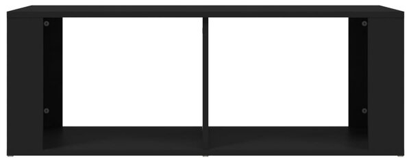 Fekete szerelt fa dohányzóasztal 100 x 50 x 36 cm