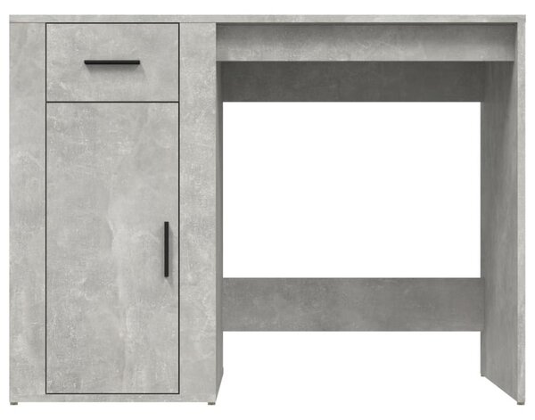 Betonszürke szerelt fa íróasztal 100x49x75 cm