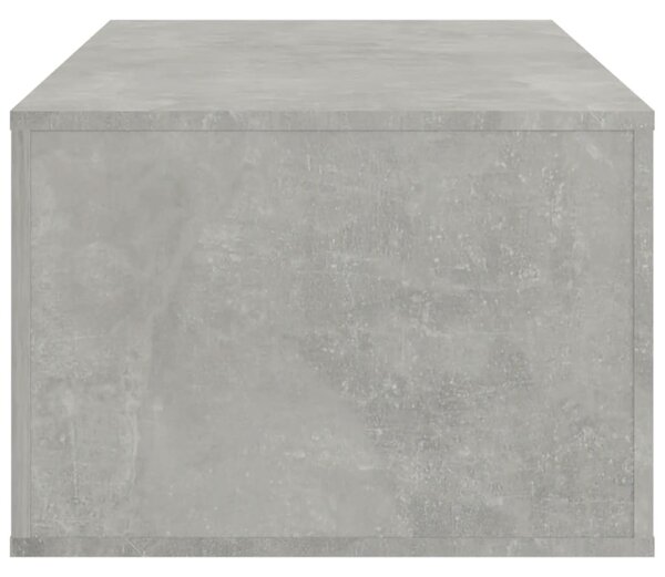 Betonszürke szerelt fa dohányzóasztal 100x50,5x35 cm