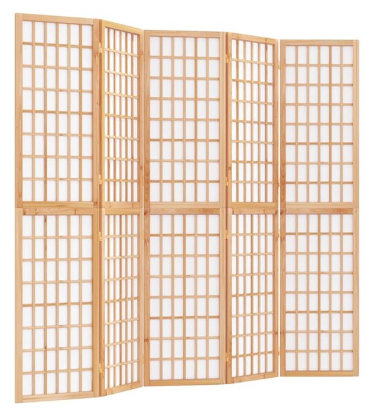 5-paneles japán stílusú összecsukható paraván 200 x 170 cm