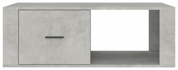 Betonszürke szerelt fa dohányzóasztal 100x50,5x35 cm