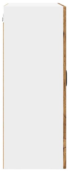 Fali üveges szekrény PORTO Öreg fa 60 x 31 x 80 cm Faanyag