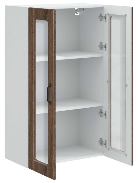 Fali üveges szekrény PORTO Barna Tölgy 60 x 31 x 100 cm Faanyag