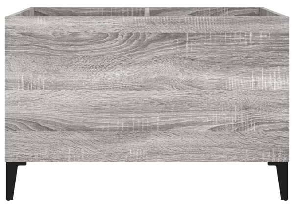 Szürke sonoma színű szerelt fa hanglemezszekrény 74,5x38x48 cm