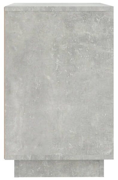 Betonszürke szerelt fa tálalószekrény 102x35x60 cm