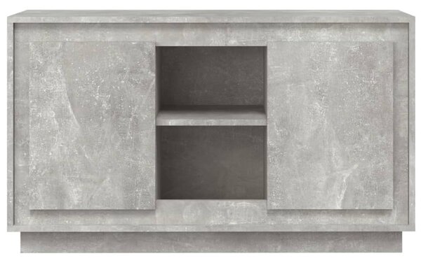 Betonszürke szerelt fa tálalószekrény 102x35x60 cm