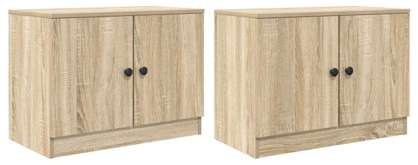 Ágyat tartó szekrény 2 pcs Sonoma Tölgy 66 x 35 x 48 cm
