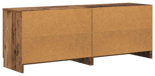 VidaXL Ágyat tartó szekrény 2 pcs Antik Fa 66 x 35 x 48 cm Szerelt Fa