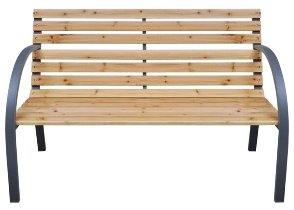 Tömör fenyőfa kerti pad 112 cm