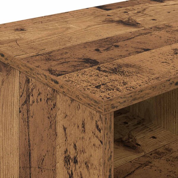 VidaXL Ágyat tartó szekrény 2 pcs Antik Fa 66 x 35 x 48 cm Szerelt Fa