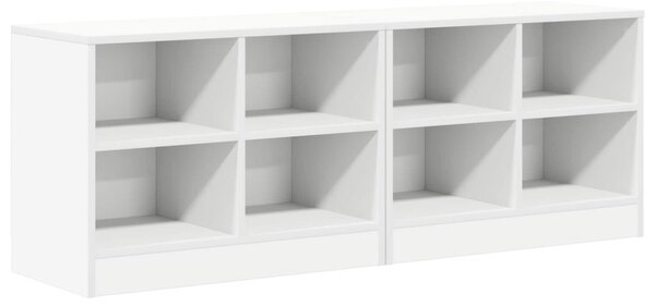 Ágyat tartó szekrény 2 pcs Fehér 66 x 33 x 48 cm Szerelt Fa