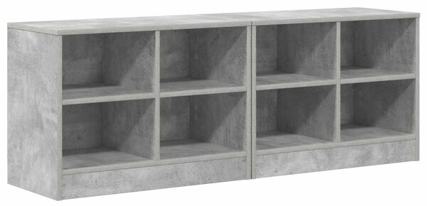 Ágyat tartó szekrény 2 pcs Betonszürke 66 x 33 x 48 cm