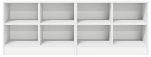 Ágyat tartó szekrény 2 pcs Fehér 66 x 33 x 48 cm Szerelt Fa