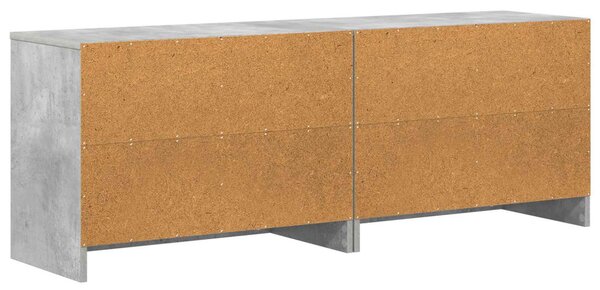 Ágyat tartó szekrény 2 pcs Betonszürke 66 x 33 x 48 cm