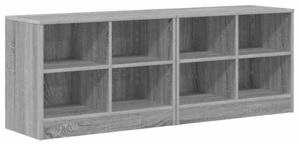 Ágyat tartó szekrény 2 pcs Szürke Sonoma 66 x 33 x 48 cm