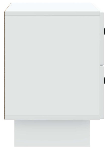 VidaXL Éjjeliszekrény fiókkal Fehér 62 x 34,5 x 47,5 cm Szerelt Fa