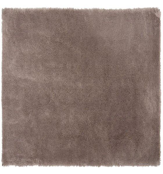 Shaggy szőnyeg EVREN Világosbarna 200 x 200 cm