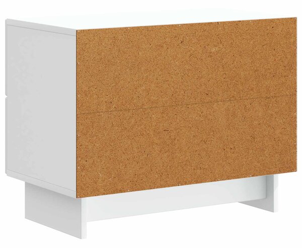 VidaXL Éjjeliszekrény fiókkal Fehér 62 x 34,5 x 47,5 cm Szerelt Fa