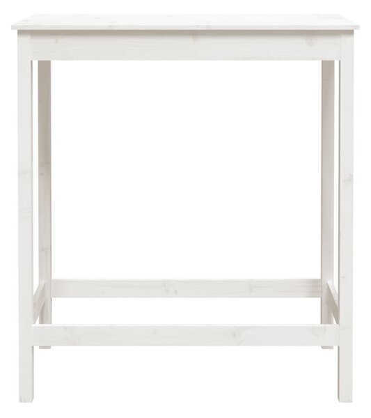 Fehér tömör fenyőfa bárasztal 100 x 50 x 110 cm