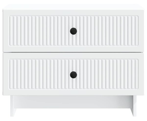 VidaXL Éjjeliszekrény fiókkal Fehér 62 x 34,5 x 47,5 cm Szerelt Fa