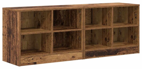 Ágyat tartó szekrény 2 pcs Antik Fa 66 x 33 x 48 cm Szerelt Fa