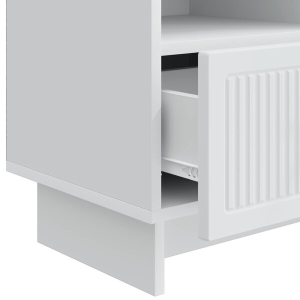 TV szekrény fiókkal Fehér 102 x 34,5 x 50 cm Szerelt Fa