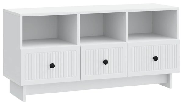 TV szekrény fiókkal Fehér 102 x 34,5 x 50 cm Szerelt Fa