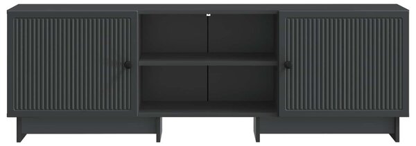 TV szekrény Fekete 150 x 31 x 50 cm Mérnöki fa