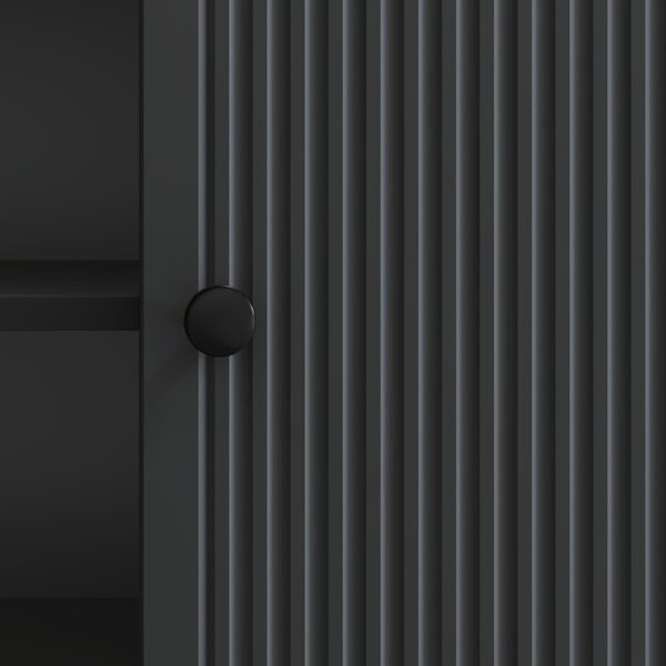 TV szekrény Fekete 150 x 31 x 50 cm Mérnöki fa
