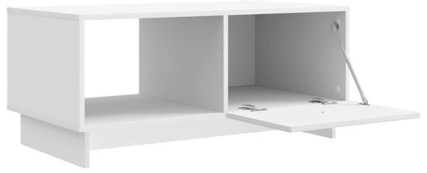 Dohányzóasztal Fehér 90 x 50 x 40 cm Szerelt Fa