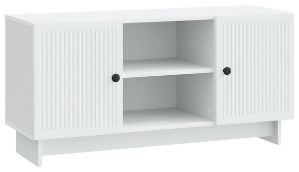 TV szekrény 102 x 34,5 x 50 cm Fehér Szerelt Fa