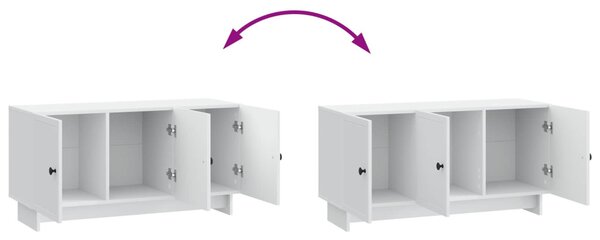 TV szekrény Fehér 99 x 34,5 x 50 cm Szerelt Fa