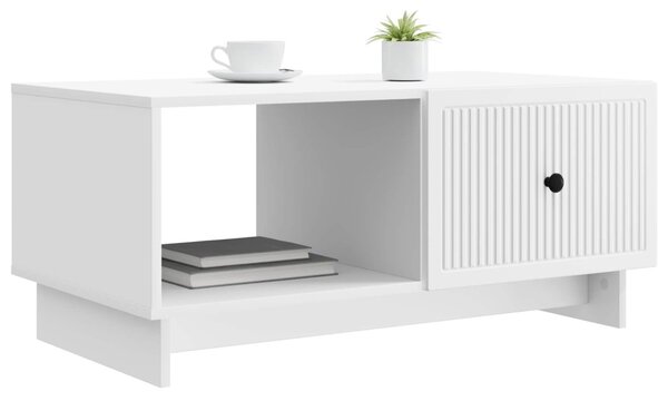 Dohányzóasztal Fehér 90 x 50 x 40 cm Szerelt Fa