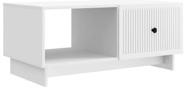 Dohányzóasztal Fehér 90 x 50 x 40 cm Szerelt Fa