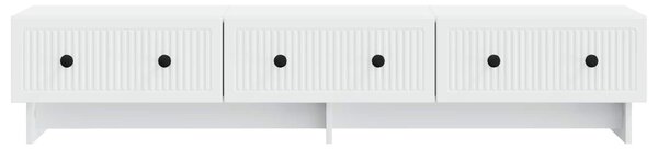 TV szekrény fiókkal Fehér 147 x 34,5 x 30 cm Szerelt Fa