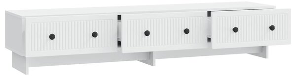 TV szekrény fiókkal Fehér 147 x 34,5 x 30 cm Szerelt Fa