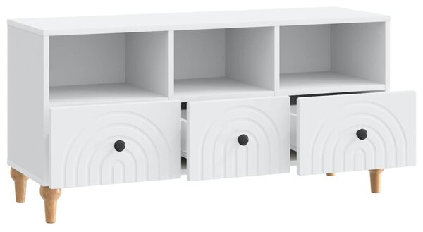 TV szekrény Fehér 102 x 34,5 x 50 cm Mérnöki fa