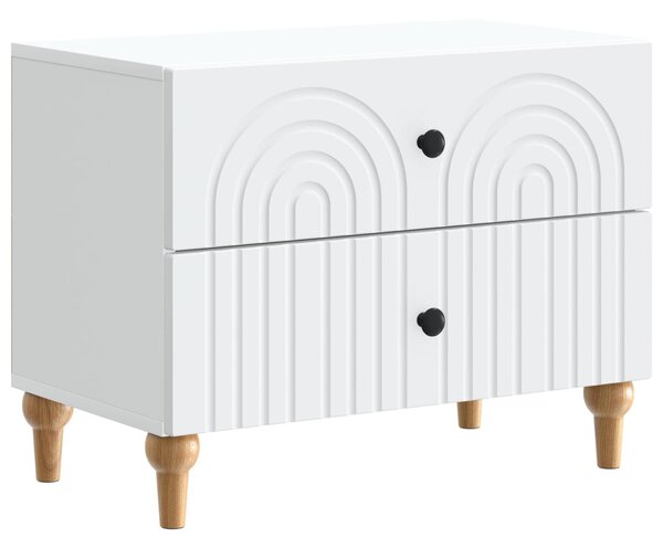 Éjjeliszekrény fiókkal Fehér 62 x 34,5 x 48 cm Szerelt Fa